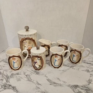Vintage 1978 Sears Rehbock Landhaus Küche Pionierin Frau Set - Bild 1 von 22