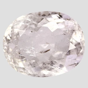 6.26Ct Flashing Oval 12.8 x 10.3 MM White (Color Less) Mexican Natural Danburite - Picture 1 of 5