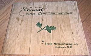 BEACHCRAFT RUGGED RUSTIC PINE FURNITURE Catalog BEACH MFG-Morgantown N. Carolina - Picture 1 of 11