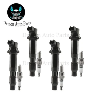 Bobina de encendido y bujía 4 piezas para Kawasaki ZZR600 2005-2008 - Imagen 1 de 9