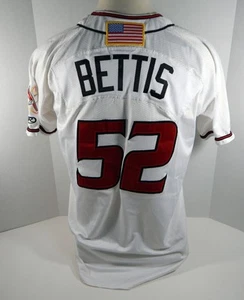 Camiseta deportiva blanca Albuquerque Isotopes Chad Bettis #52 2018 usada en juegos - Imagen 1 de 6