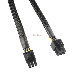 New 6pin to 6pin pcie GPU Video Card Cable For Asus G20 ROG Power Supply 34cm - Afbeelding 1 van 4