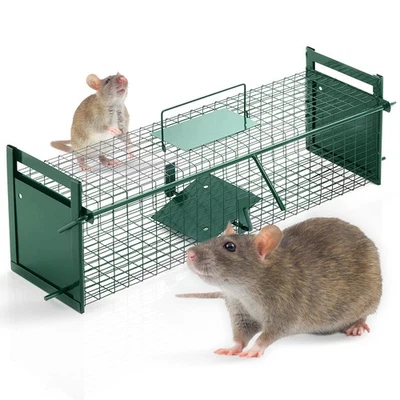 Ratten Lebendfalle 60cm Rattenfalle Tierfalle Schonender und sicherer Fang - Bild 1 von 4