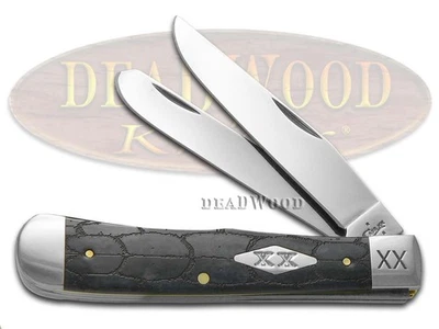 Cuchillo trampero Case xx caparazón de tortuga hueso gris 1/500 cuchillos de bolsillo de acero inoxidable Foto 1 de 4