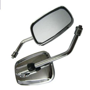 Motorcycle 8mm clockwise Rear View Mirror SILVER - Imagen 1 de 1