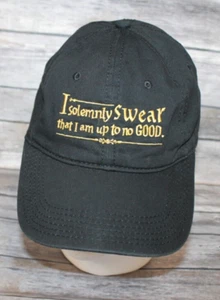 Harry Potter Ich schwöre feierlich, dass ich nichts Gutes im Schilde Logo Strapback schwarzer Hut - Bild 1 von 7