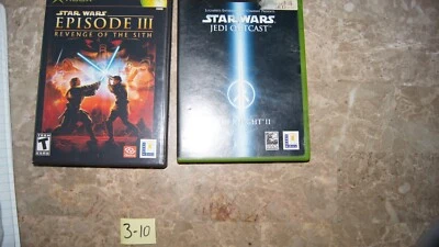 Lote Xbox Star Wars -Jedi Knight II Outcast (Completo) - Revenge of the Sith - Imagem 1 de 4