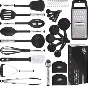 Kitchen Utensils:35-Piece,Nonstick,Heat-Resistant,Nylon,Silicone,Home Essentials - Picture 1 of 7
