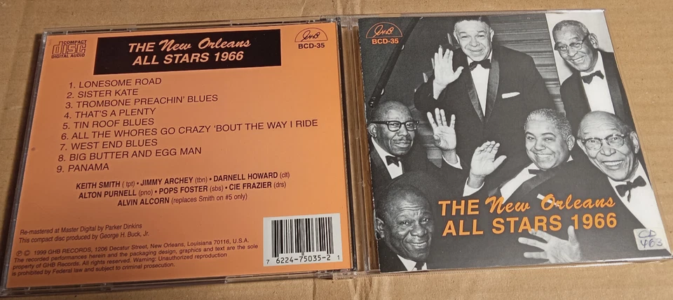 The New Orleans All Stars – 1966  -   CD  (JG2791) - Bild 1 von 2