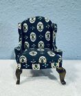Vintage Wing Chair Doll House Furniture MCM Stuffed Chair Dollhouse
