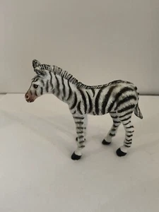 Zebra AAA ELC giocattolo animale massiccio - piccolo lungo 8 cm vintage - Foto 1 di 9