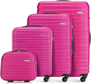 WITTCHEN Koffer-Set 4tlg. oder einzeln Hartschale aus ABS Rollkoffer Gepäck Rosa - Bild 1 von 90