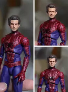 Figura hecha a mano 1/12 pintada increíble cabeza de Spider-man tallada ajuste 6"" ML - Imagen 1 de 5
