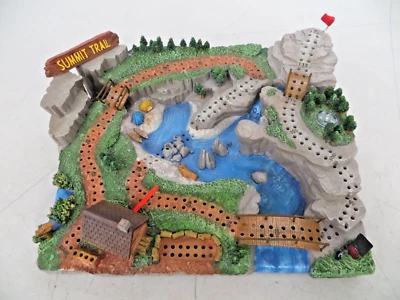 Rare Cribbage Board Summit Trail Two Track Outside Inside Unique Game - Image 1 of 4