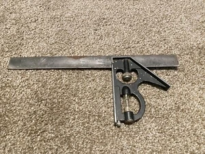 Empire Level 12" Combination Square, with Scribe Steel and Brass - Vintage - Picture 1 of 9