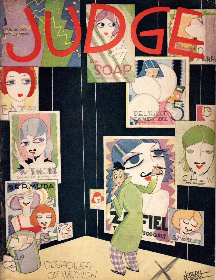 Vintage Judge Magazine April 10,  1930  ~ Despoiler of Women ~  H - Image 1 of 1