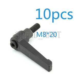 10 pz Manopola Filettata Macchinari M8 x 20 mm Manico Regolabile Leva di Bloccaggio - Foto 1 di 3
