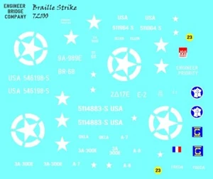 Calcomanías Braille Strike 1/72 blancas y camiones Brockway - Imagen 1 de 2