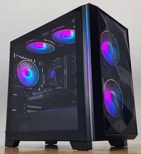 Gaming PC i5-8600 16GB RAM 256GB SSD + 1TB HDD GTX 1650 SUPER 4GB Win11 Computer - Picture 1 of 7