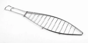 Edelstahl Fischbräter Grill-Fischklammer Grillklammer Fischzange Grillhilfe - Bild 1 von 3