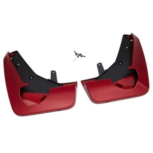 2021-2024 Cadillac Escalade Front & Rear Molded Splash Guard Radiant Red OEM GM - Picture 1 of 2
