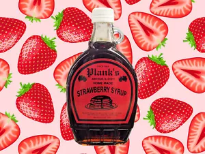 Plank’s Home Made Strawberry Syrup - 16oz - Picture 1 of 1