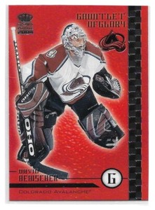 David Aebischer #6 Crown Royale Gauntlet OF Glory 2003-04 Hockey Card NM-Mint