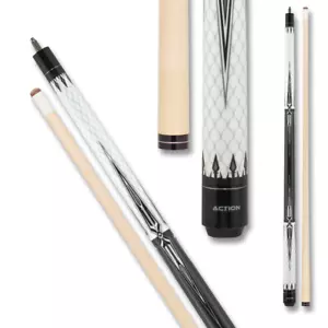 Action BW17 Black and White Pool Cue Billiard Stick Billiards Cues - Picture 1 of 8