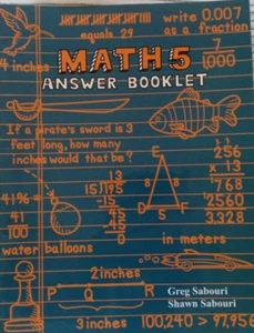 Teaching Textbooks Math 5 Answer Booklet; Great Shape! - Picture 1 of 1