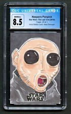 Neepers Panpick Artist Sketch Nick Dertinger Star Wars The Last Jedi 2018 CGC 8