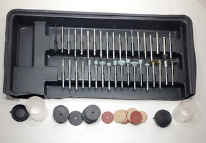 1/8 Zoll Schaft SORTIERT Diamant Grat, Stein, Draht, Abschneiden, Schleifräder mit Tablett - Bild 1 von 3