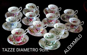 ROYAL ALBERT TAZZA TAZZINA THè+PIATTINO FLOWER OF THE MONTH MESE A SCELTA - Foto 1 di 14