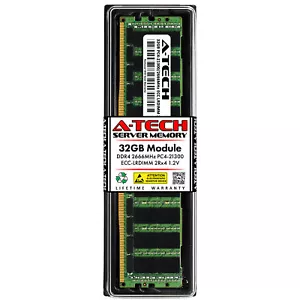 32GB 2Rx4 PC4-2666 LRDIMM ASUS RS520-E8-RS12-E V2 RS540-E8-RS36-ECP Memory RAM - Picture 1 of 5
