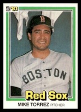 1981 Donruss #216 Mike Torrez Boston Red Sox Baseball card