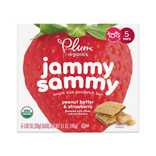 Plum Organics | Jammy Sammy Snack Bars | Organic Toddler & Kids Snacks | Peanut