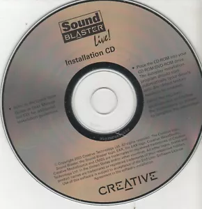 ITHistory (2003) IBM PC Software: SOUND BLASTER LIVE INSTALL CD (Creative OF - Picture 1 of 1