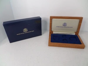 United States Constitution Coins 1987 Wooden Collector Box Only - NO COINS - Picture 1 of 15