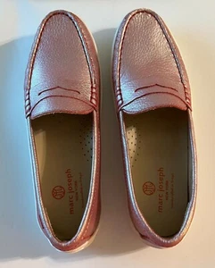 Marc Joseph New York Kinder rot körnig glänzend Penny Halbschuhe. Gr. 5 Neu im Karton - Bild 1 von 8