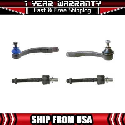 Extremo de barra de amarre exterior interior delantero Mevotech 4 piezas para Honda Civic 1988 1989 1990 Foto 1 de 4