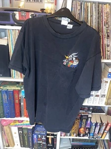 Vintage 1994 WB Looney Tunes Embroidered Pocket Short Sleeve Tee T-Shirt MEDIUM - Picture 1 of 6