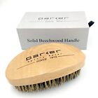 Parker Natural Boar Bristle Military Style Hair and Beard Brush with Genuine 