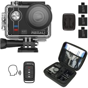 REMALI CaptureCam 4K Ultra HD and 12MP Waterproof Sports Action Camera Kit