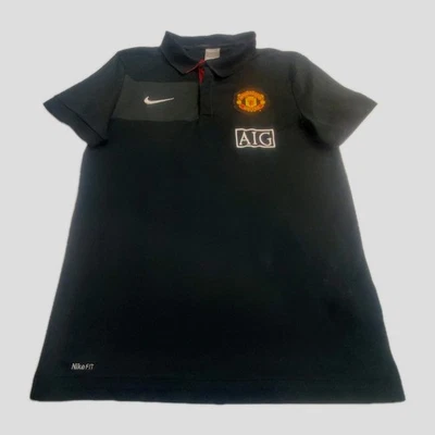 Camiseta polo Nike Manchester United negra manga corta activa adulto Foto 1 de 4