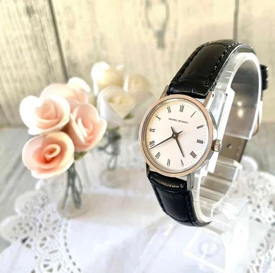 [Battery replaced] GEORGJENSEN Georg Jensen wristwatch quartz Lures - Image 1 of 4