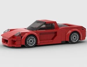 Custom MOC Lego Porsche Carrera GT Red 145 Piece Building Brick Car - Picture 1 of 5