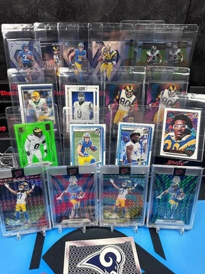 Los Angeles Rams NFL Team Lot RC SP Davante Adams Mosaic Red Puka Nacua Green — 第 1/4 张图片
