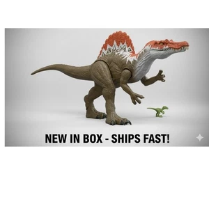 Jurassic World Super Colossal Spinosaurus Dinosaur 36 Inches Long 2 Minifigures - Picture 1 of 6