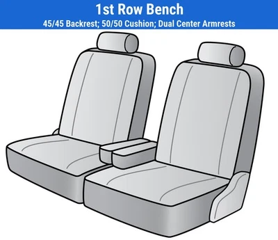 Fundas de asiento de felpa para Ford LTD Crown Victoria 1990-1991 Foto 1 de 4