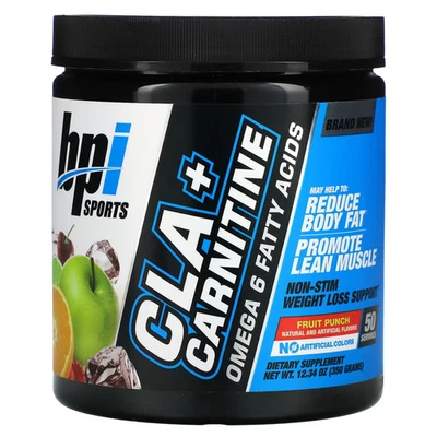 2 X BPI Sports, CLA + Carnitina, Ponche de Frutas, 13,05 oz (370 g) Foto 1 de 2