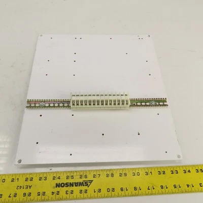 Hoffman A16P14 Steel Backplate W/ Terminal Block For 16" x 14" Enclosure - Image 1 of 4